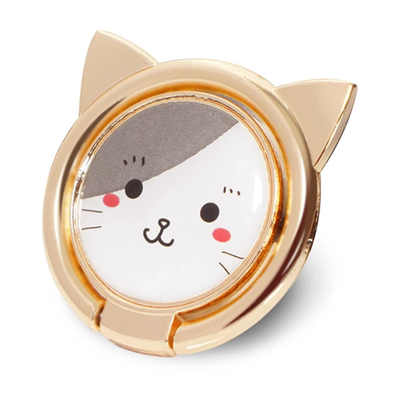  UVR AUTOFENSTERTÖNUNG Metall Tier Katze Finger Ring Smart Telefon Ständer Halter Handy Halter Stehe