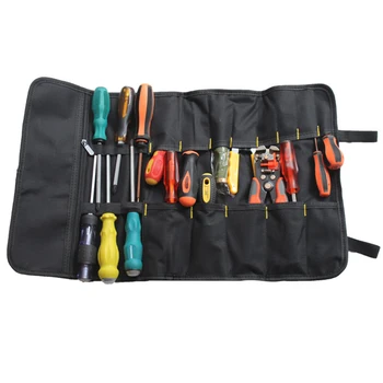 

In 58cm*36cm Accessories New Rolled Up Electricians Carpenters Tools Storage Pouch Holder Wrench Gadgets Bag