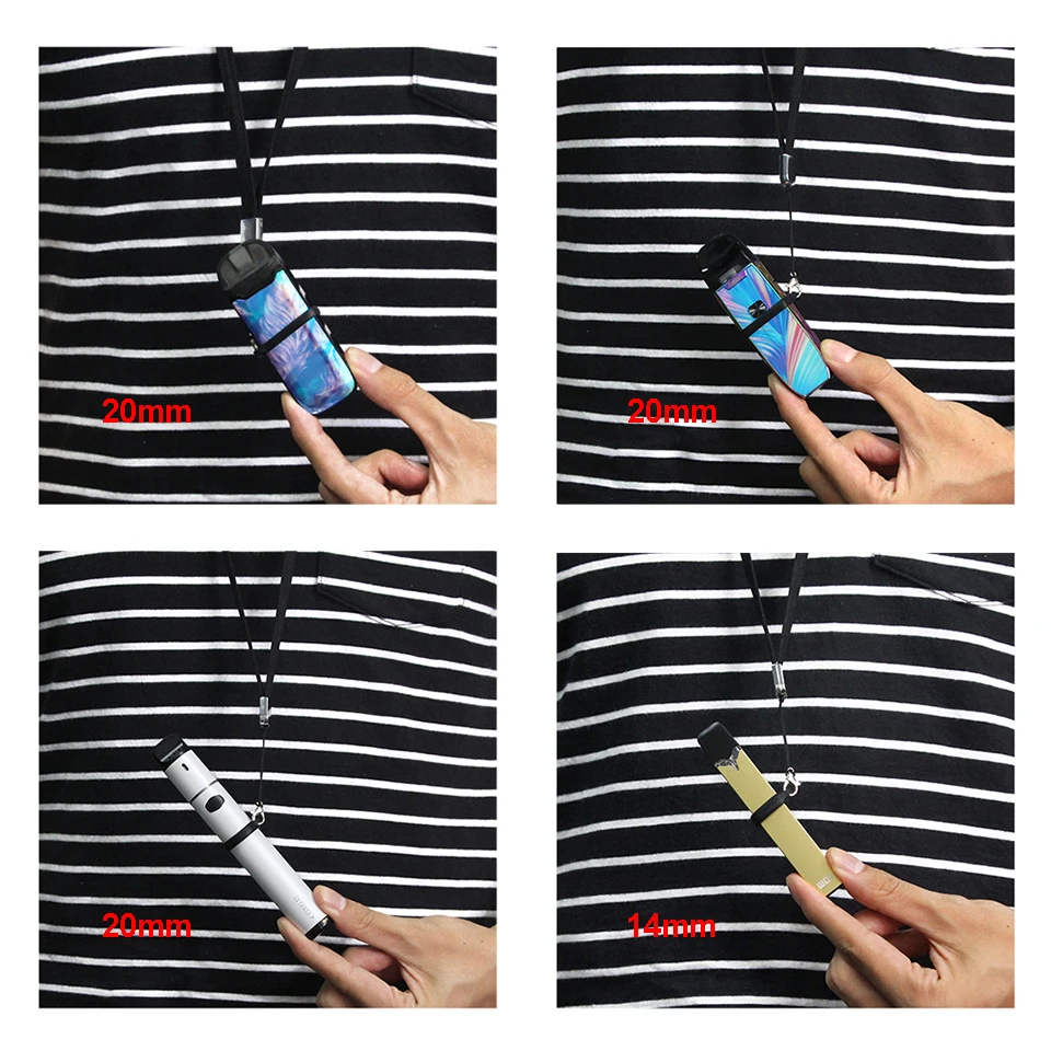 Electronic Cigarette Lanyard Silicone Ring Case Accessories for Pod vape pen mini kit for W01 minifit Zero vape kit- (13)