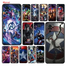 Silicone Cover Avenger Marvel Superhero For Xiaomi Redmi Note 10 10S 9 9S Pro Max 9T 8T 8 7 6 5 Pro 5A Phone Case