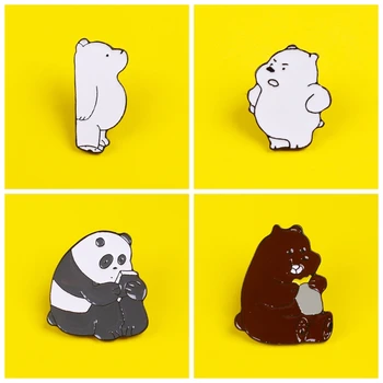 

Zinc Alloy Pins Lovely Animals Bear Pin Badges Hat Backpack For Clothes Accessories Lovers Jewelry Gift For Lover