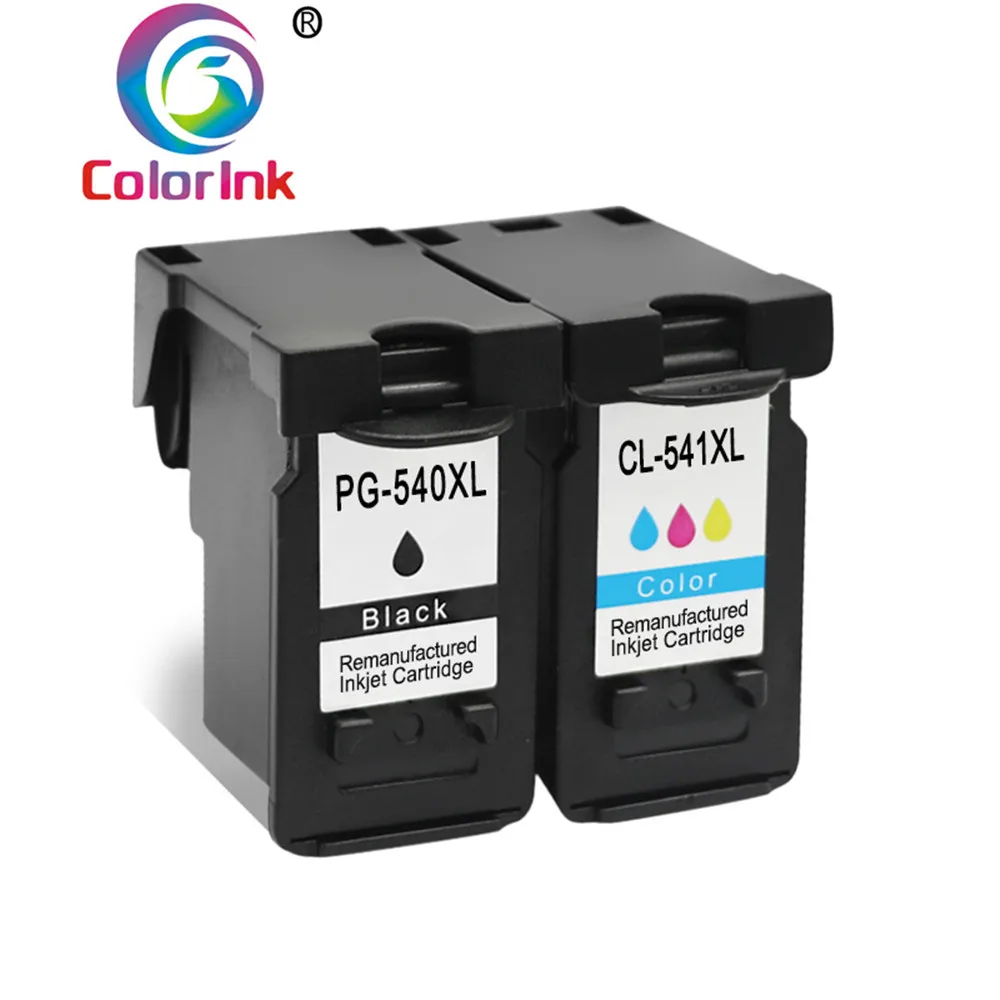 ColoInk 2 пакета 540XL 541XL струйная Замена для Canon PG540XL CL541XL картридж MG2100 MG 2150 2200 M150 3200 3250
