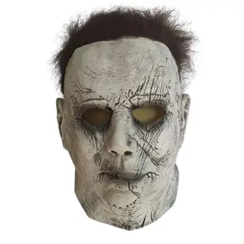 

Full Face Party Scary Props Latex Halloween Mask Cosplay Horror Scary Clown Mask With Hair Halloween Latex Mask Party Costume