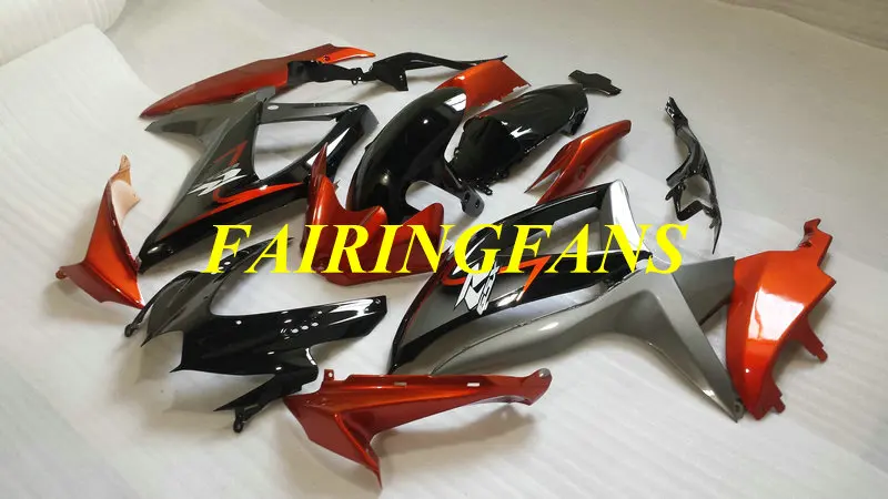 Top-rated Injection Fairing kit for GSXR600 750 K8 08 09 GSXR 600 GSXR750 2008 2009 Red black Fairings bodywork+gifts SA39