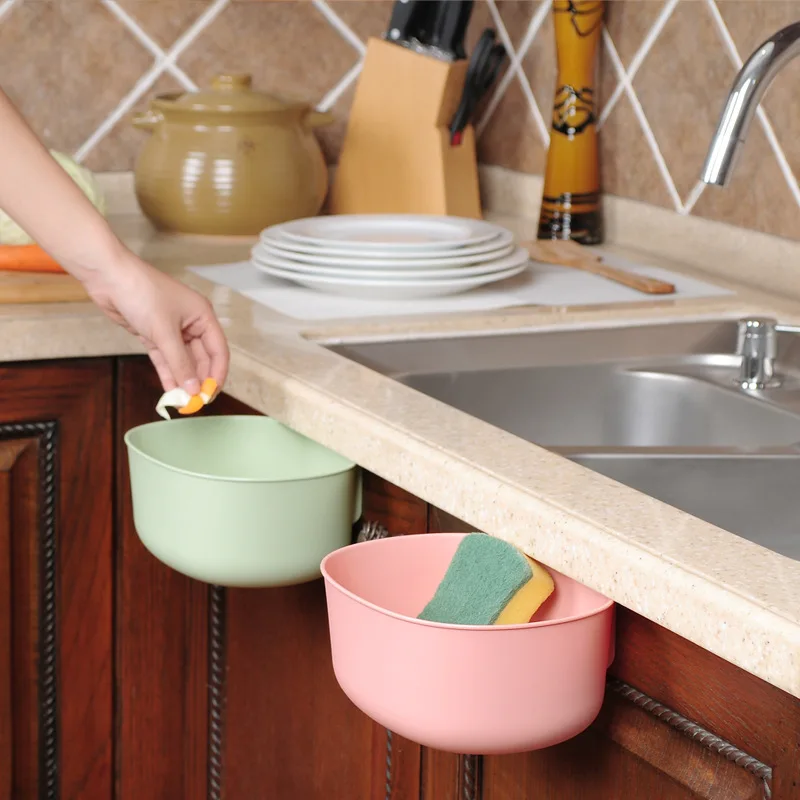 

Multifunction Doors Cabinet Hanging Kitchen Garbage Storage Box Bathroom Cosmetic Organizer Container Desktop Trash Bin