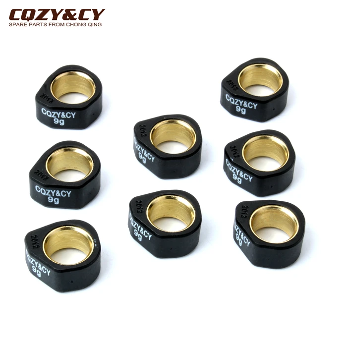 SET of 8 ROLLER WEIGHTS 20x12 for YAMAHA Majesty 250 YP 250 1996-1998 9g