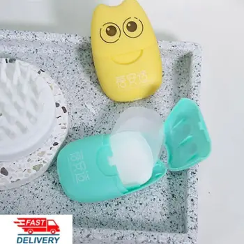

Disposable Portable Cleaning And Sterilizing Soap Paper 20pcs / Box Mini Boxed Soap Tablets Travel Camping Barbecue Cleaner