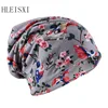 New Style Fashion Spring Autumn Adult Women Warm Beanies Skullies Scarf Double Used Beauty Brand Casual Floral Hat Out Door Bone ► Photo 1/6