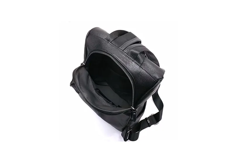 AETOO кожаная сумка через плечо, рюкзак в стиле ретро с рюшами, повседневный простой многослойный студенческий рюкзак