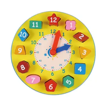 

1 Pc Clock Toy Durable Prime Shape Number Clock Toy for Preschool