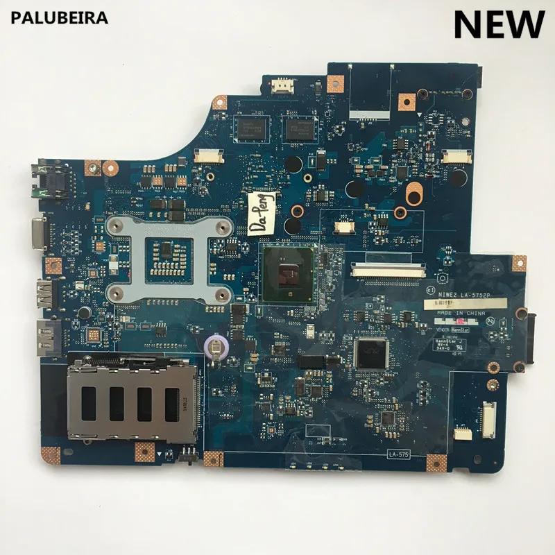 PALUBEIRA Новая основная плата для lenovo G560 Z560 NIWE2 LA-5752P Rev: 1,0 Материнская плата ноутбука с видеокартой GT310M DDR3