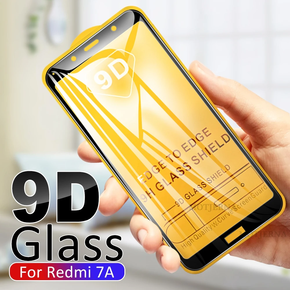 2 в 1 Камера Стекло 9D закаленное для Xiaomi Redmi 7A Защитная стеклянная пленка экрана