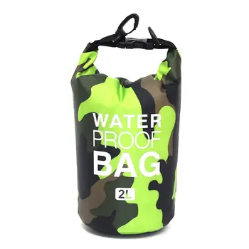 

Camouflage Polyester Waterproof Bag Portable Shoulder Waterproof Bucket Bag Lightweight Drifting Bag