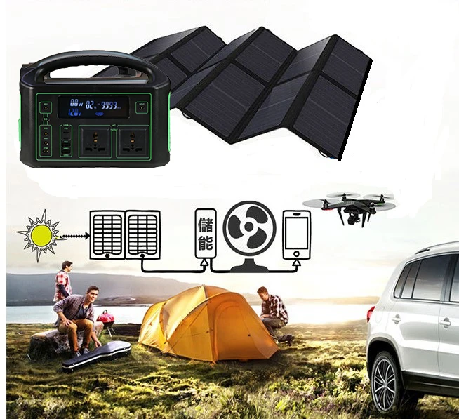 Portable power station electronics portable battery charger 220V ac output solar charging 100W 93600mah 100000mAh