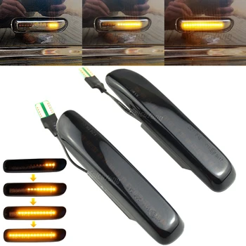 

LED Turn Signal Light Side Marker Sequential Indicator Repeater Dynamic Blinker Smoked Black For BMW 3 Series E46 1998-2001