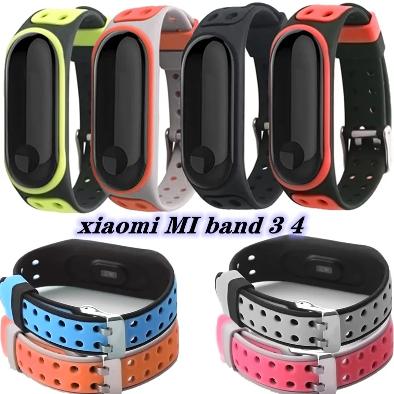

Sports soft Silicone bracelet for xiaomi Mi band 4 smart Accessories Replacement wristband for Xiaomi mi band 3 strap Watchband