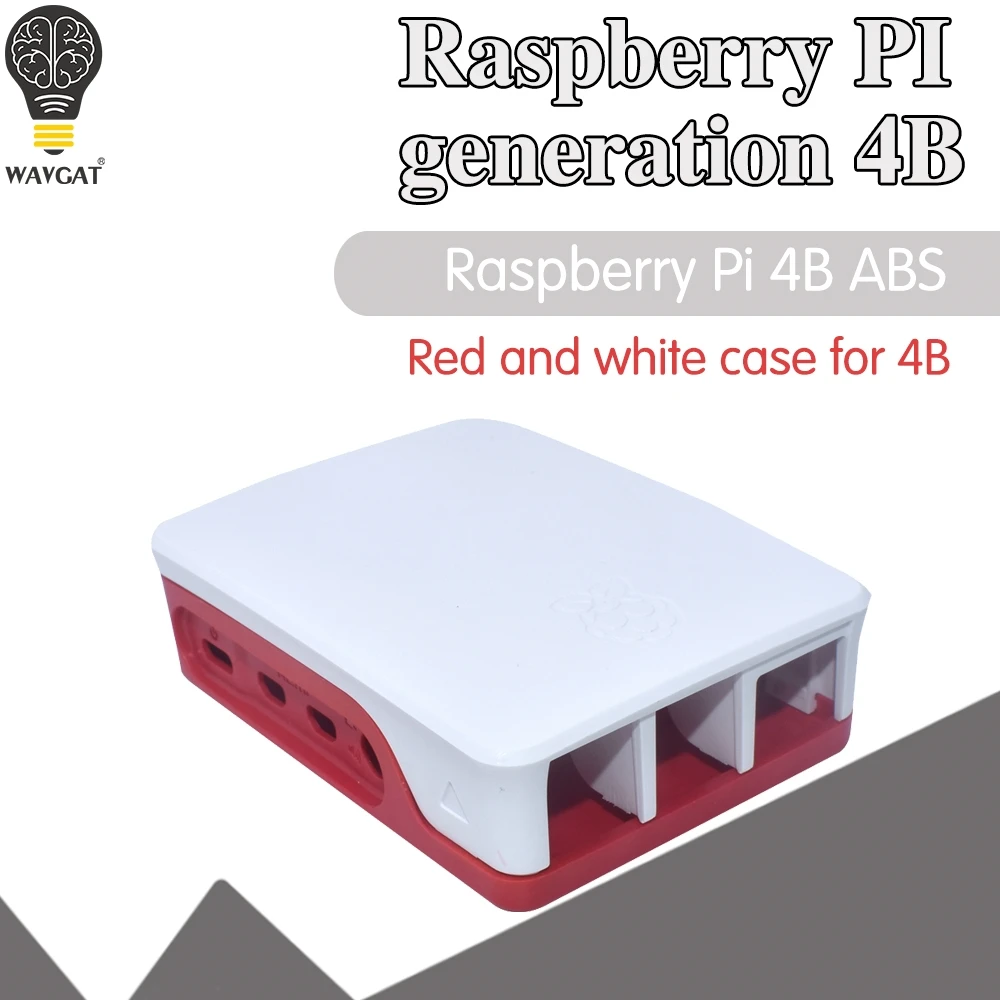 Чехол Raspberry Pi 4 Model B из АБС-пластика белая коробка классический дизайн с
