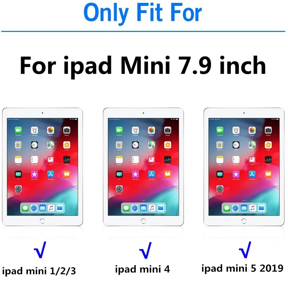 9H закаленное стекло для iPad 7 9 дюйма Mini 1 2 3 4 защита экрана 5 2019 от отпечатков