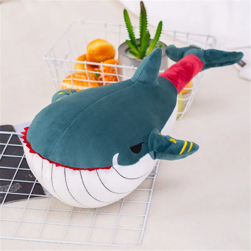 New Sharks Whale Crocodile Chimpanzee Puppy Dog Plush Toys Funny Cartoon Animals Knocks Back Massage Hammer Stuffed Dolls (6)