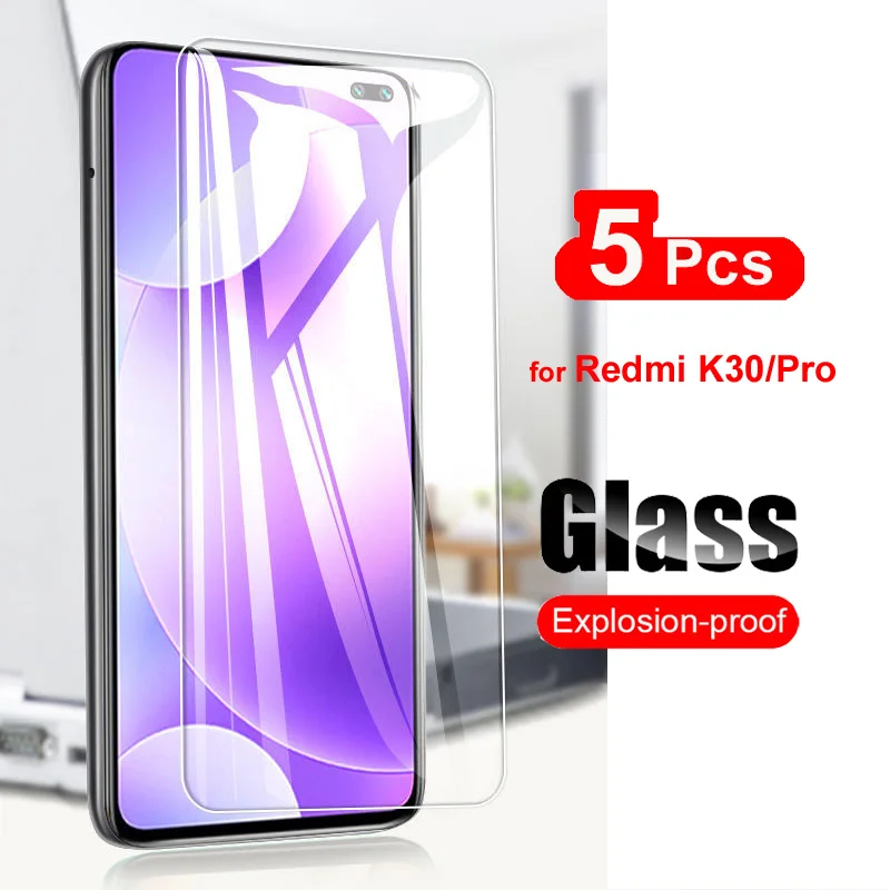 

Защитное стекло для Xiaomi Redmi K30 Pro, закаленное, прозрачное, 9H, 5 шт.