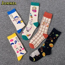 Новинка; весенние хлопковые носки высокого качества; женские носки с милым рисунком поросенка; носки с забавным креативным рисунком; женские носки без пятки; Kawaii