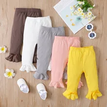 

Newborn Baby Girl Pants Infant Baby Girl Clothes 100% Cotton Baby Girl Pants Toddler Baby Girl Trousers Outfit For 3-24M