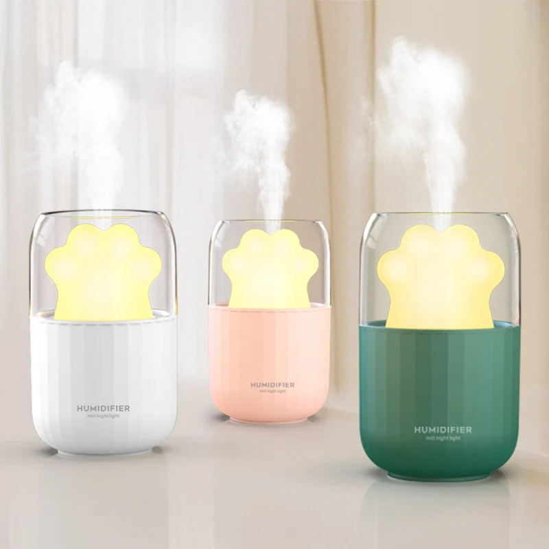 

ELOOLE Cat's Paw USB Mini Air Humidifier Portable Cute Diffuser Aroma Essential Oil Diffuser Mist Spray For Home Car
