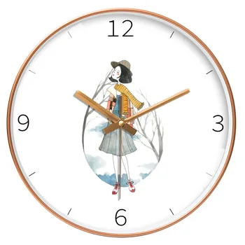 

Creative Simple Wall Clock Nordic Cute Silent Living Room Digital Modern Design Quartz Wall Clock Zegar Scienny Home Decor DB60W