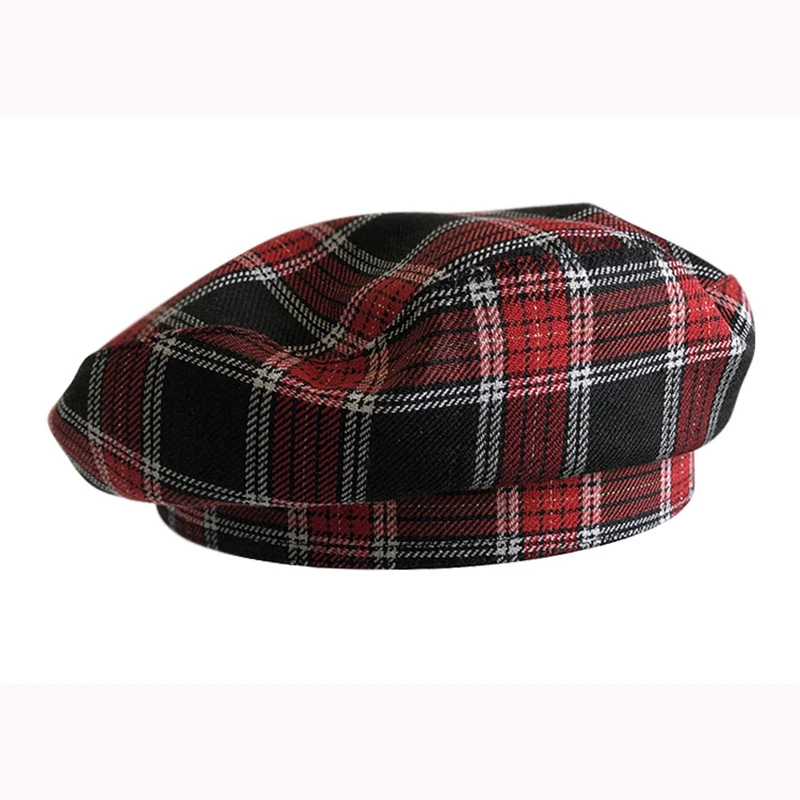 Осень и зима ретро головной убор в клетку темперамент леди Casquette Британский маляр шляпа newsboy восьмиугольная шапка BLM40