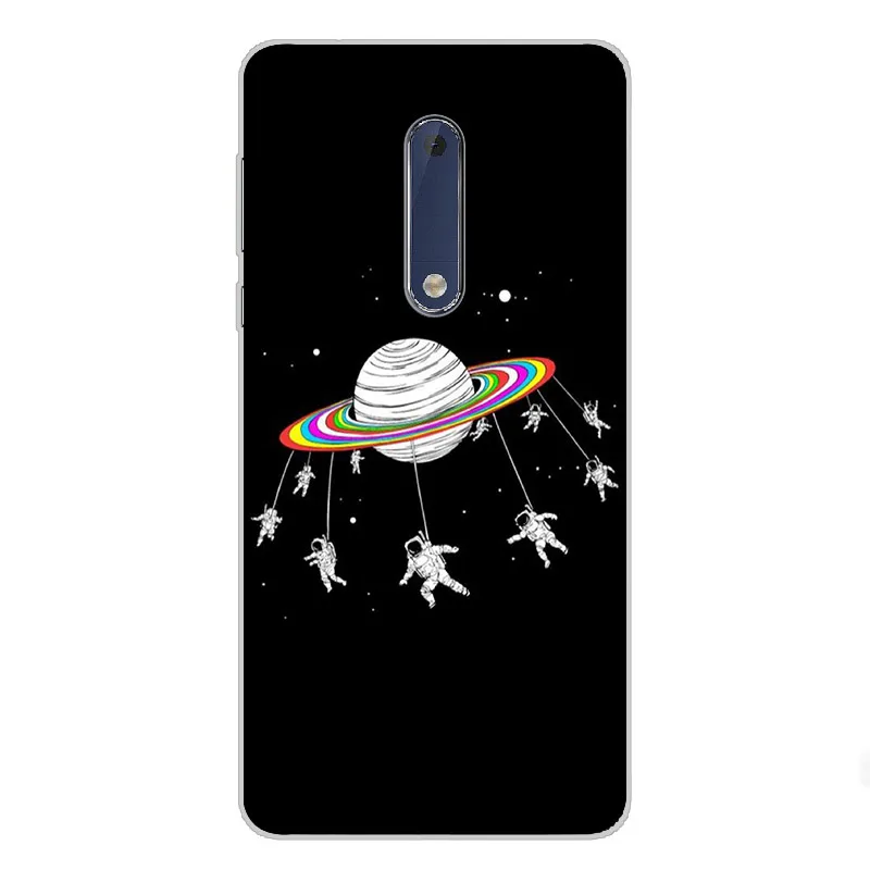 Ciciber звездное небо для Nokia 8 7 1 6 5 3 2 Plus Мягкий силиконовый прозрачный ТПУ X7 X6 X5 X3