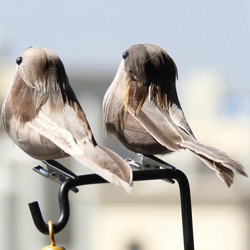 1 шт. симпатичная искусственная птица из пенопласта яркое перо миниатюрная