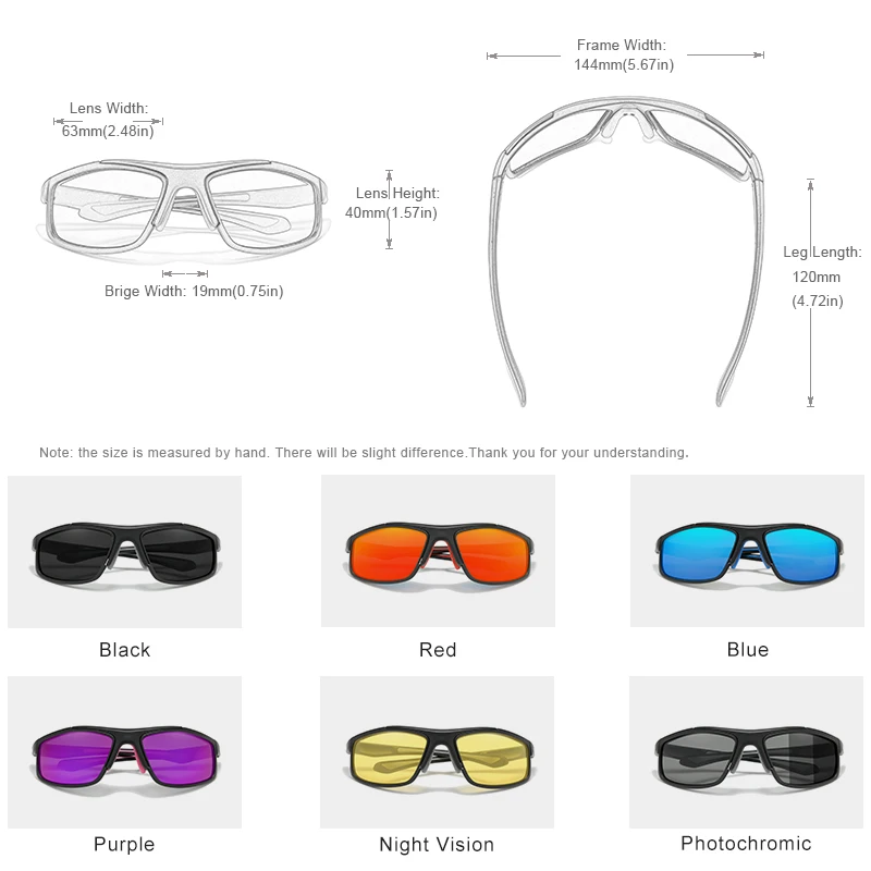 KINGSEVEN 라이딩 선글라스, 편광 스포츠 고글, 자전거 산악 안경, Oculos Gafas 운전 안경, 남녀공용