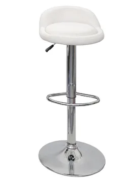 

Stool ALIVERI, plating, similpiel White