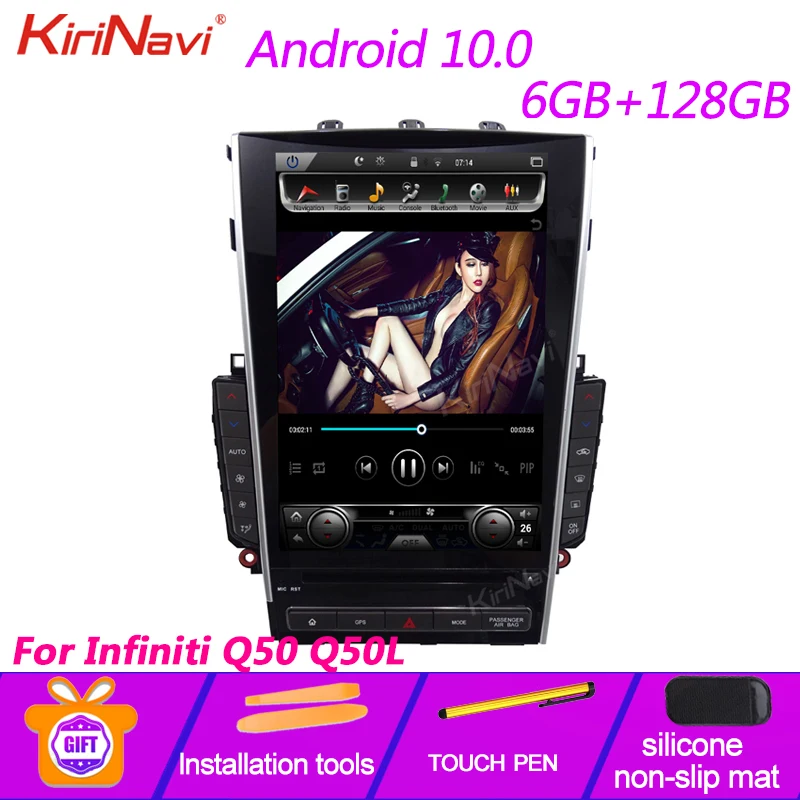 Автомагнитола KiriNavi мультимедийный плеер на Android 12 1 с экраном 10 0 дюйма GPS 4G 2013 + |