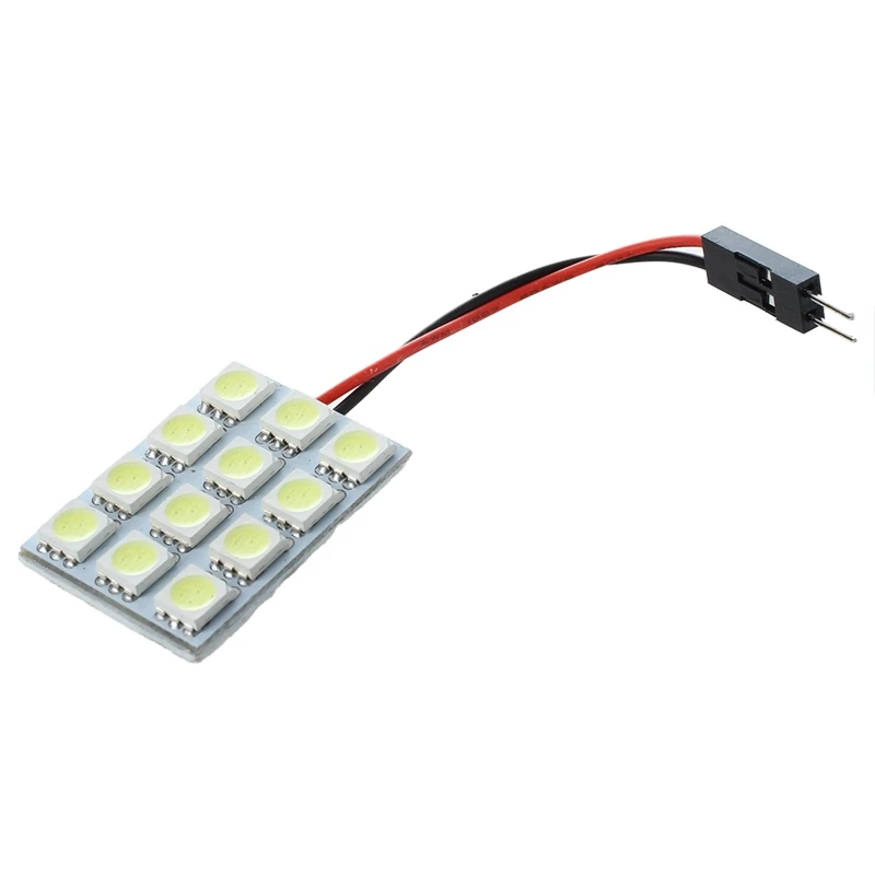 Белая 1210 Smd 48 Светодиодная панель для салона автомобиля e Light W T10 Ba9S Festoon & 12 5050