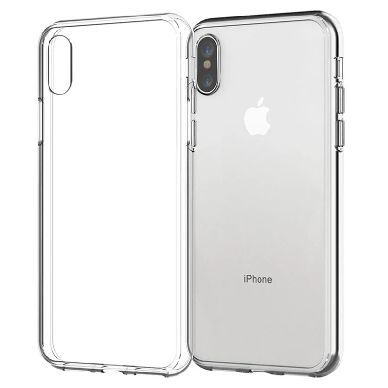 Чехол для iPhone 4 4S 5 5S SE 5C 6 6S 7 8 Plus X XR XS 11 Pro MAX ультратонкий мягкий прозрачный