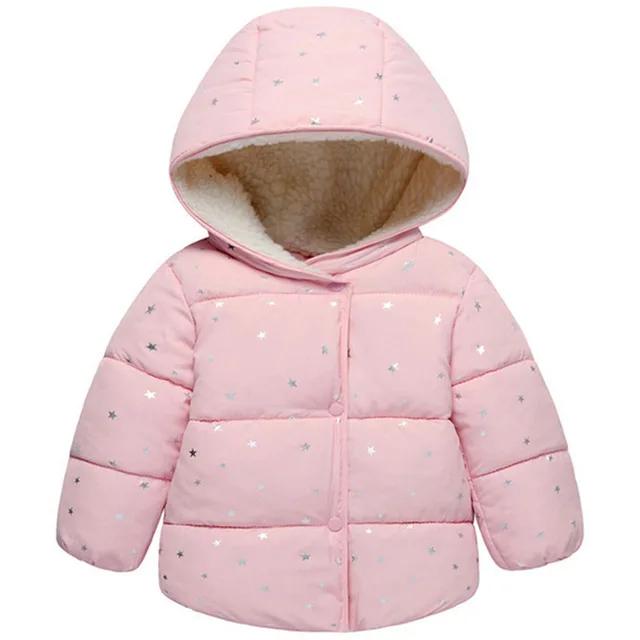 Детская зимняя куртка, детская повседневная верхняя одежда с капюшоном, пальто с рисунком для маленьких девочек, куртка, рождественский подарок, пальто для малышей