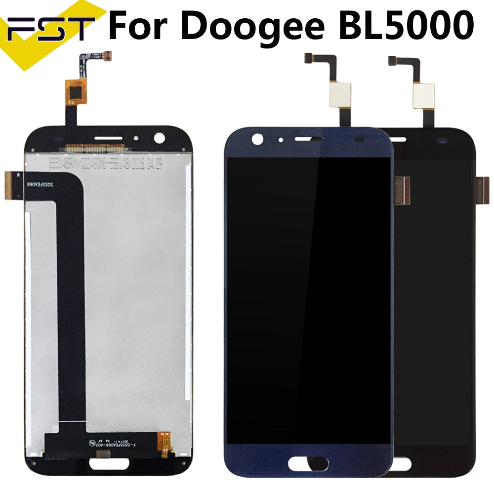 5," черный/синий Для DOOGEE BL5000 ЖК-дисплей+ кодирующий преобразователь сенсорного экрана в сборе для BL5000 ЖК-стеклянная панель запасные части