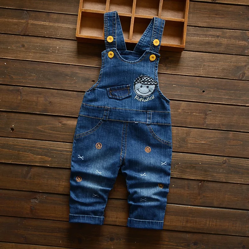 

IENENS Kids Girl Boy Casual Jeans Overalls Trousers Toddler Infant Boys Denim Dungarees Children Catoons Jumpsuit Bottoms 1-3Y