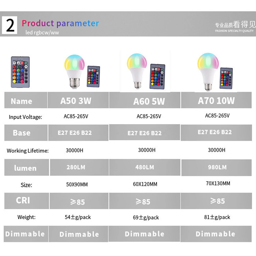 E27 E26 B22 с регулируемой яркостью &quotУмная лампа RGB&quot A50 A60 A70 A80 светодиодный