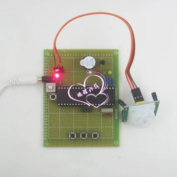 

Based on 51 Single-chip Anti-theft Alarm Design Infrared Human Body Induction Diy Electronics