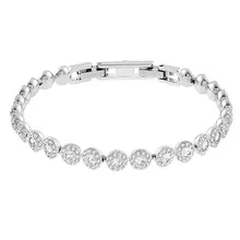 Высокое качество SWA Мода Elgant Кристалл Римский браслет теннис низкий ключ великолепный браслет женские ювелирные изделия дикая цепочка подарок