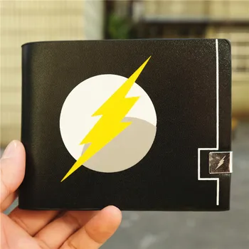 

Superheros Flash Logo PU Leather Wallet Bi-fold ID Card Holder Purse