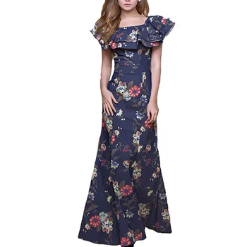 

2020 Women's Floral Collar Slim Party Dress Womens Dresses 2017 Summer Jurken Vestiti Donna