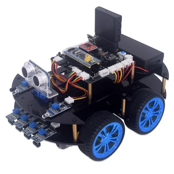 

STM32 Smart Car Robot Kit Remote Tracking Obstacle Avoidance WiFi Bluetooth 4WD Car DIY Kit