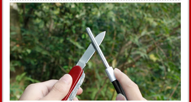 YOYAL точилка для ножей в форме ручки Многофункциональная точилка Алмазный точильный камень переносное снаряжение для активного отдыха для использования на открытом воздухе