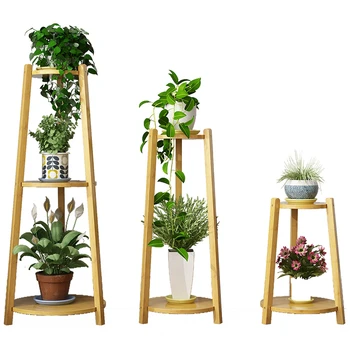 

Airs Multi-storey Indoor Meaty Flowerpot Shelf Province Space Balcony Decorate Solid Wood A Living Room Green Luo Flower Rack
