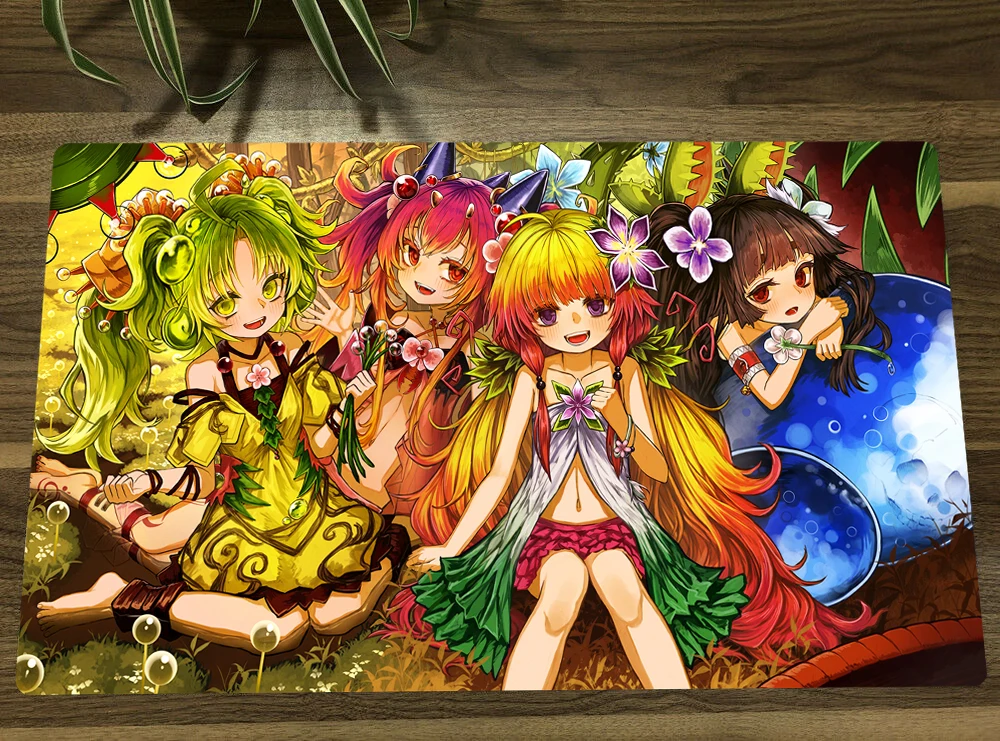 Yugioh Trap Trix Deck Tcg Mat Anime Girls Gioco Di Carte Collezionabili Tappetino Da Gioco Ccg Tappetino Per Mouse In Gomma Antiscivolo Tappetino Per 