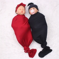 Juego de 3 piezas para bebé, ropa de cama sólida, mantas suaves para recibir, toallas de baño de algodón de punto para recién nacido, descarga