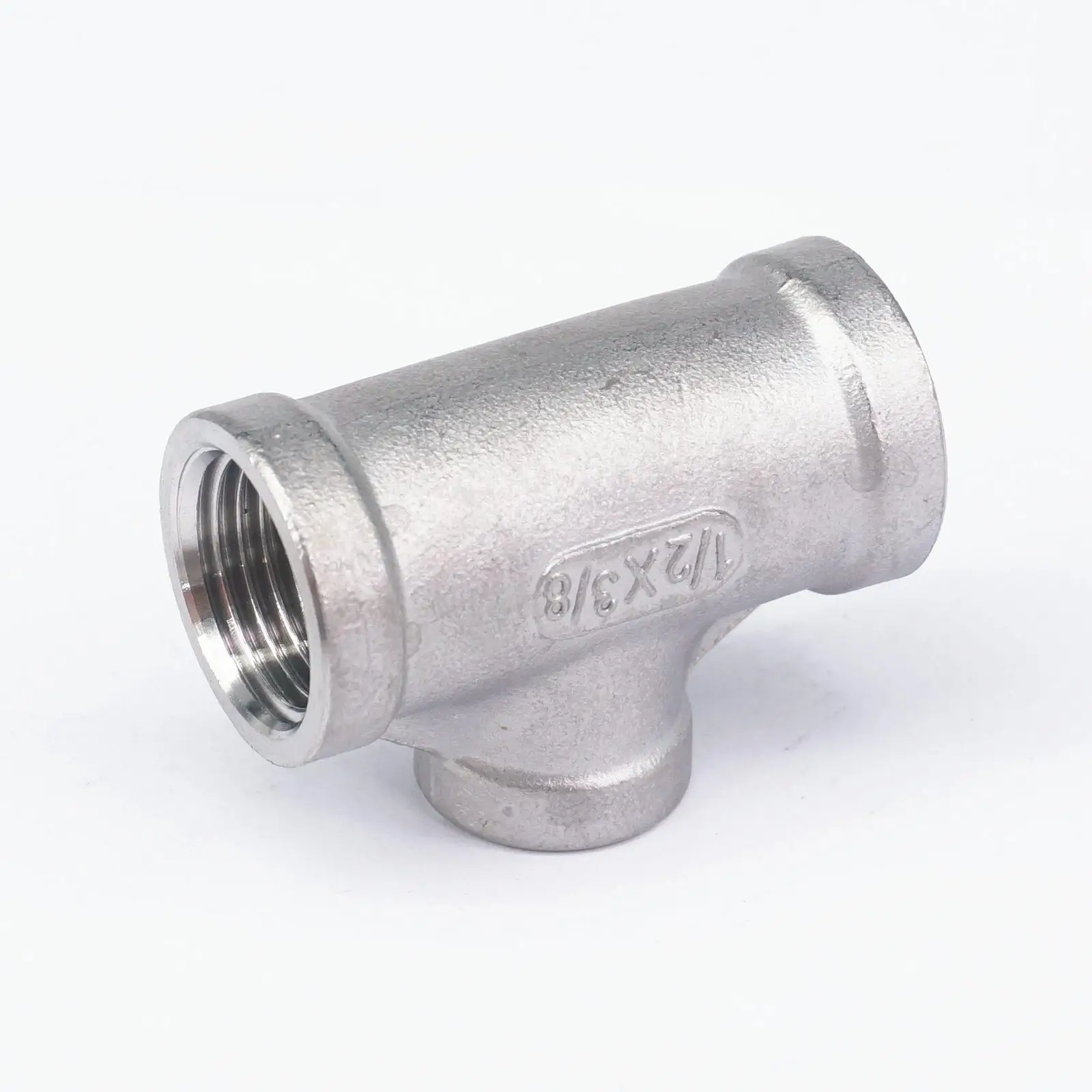 1/2 &quotBSP до 3/8&quot BSP Женская резьба 304 Нержавеющая тройник 3 ходовой соединитель